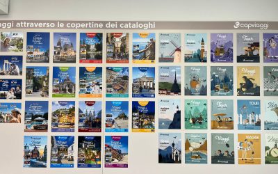 Un viaggio lungo il tempo: la mostra delle copertine dei cataloghi Capviaggi